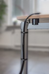 Organizer InLine InLine® Self Closing Sleeving, black, 25mm diameter, 1m 2