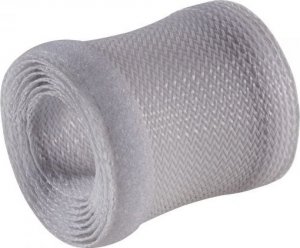 Organizer InLine InLine® Cable wrap, fabric hose with hook and loop fastener, 1m x 40mm diameter, grey 3