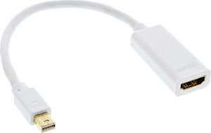 Kabel InLine DisplayPort Mini - HDMI 0.15m biały (17193E) 1