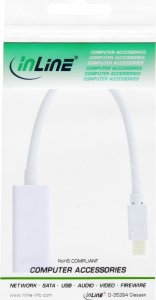 Kabel InLine DisplayPort Mini - HDMI 0.15m biały (17193E) 2