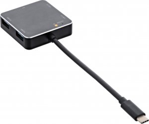HUB USB InLine InLine® USB 3.1 Hub, USB Type C to 4 Port Type A with PD up to 60W, aluminium housing, black, without power supply unit 2