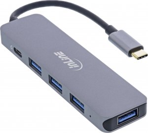 HUB USB InLine InLine® USB 3.2 Type-C Multi Hub (4x USB-A 5Gb/s + USB Type-C (Data/PD 87W), OTG, aluminum housing 1