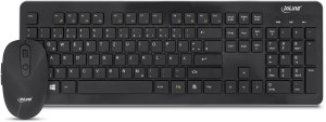 Klawiatura + mysz InLine ® Keyboard & Mouse Set USB 2.4G wireless układ max. 1600dpi black 4