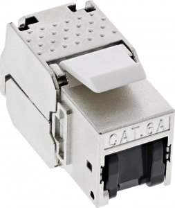 InLine InLine® RJ45 Keystone Jack Snap-In module Cat.6a, with dust cover red 1