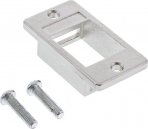 InLine InLine® Keystone SNAP-In Module holder, single, metal, for flat surfaces 1