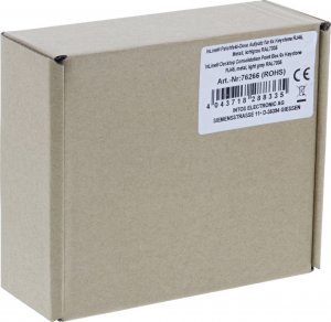 InLine Scatola Patch Metallica Per 4 Moduli Keystone RJ45 - Colore Nero RAL9005, Per Montaggio A Parete O Guida DIN