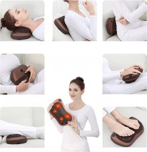 Masażer MASAŻER PODUSZKA PLECY CIAŁO KARK MASAŻER SHIATSU Z MOŻLIWOŚCIĄ PODGRZEWANIA 13