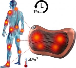 Masażer MASAŻER PODUSZKA PLECY CIAŁO KARK MASAŻER SHIATSU Z MOŻLIWOŚCIĄ PODGRZEWANIA 6
