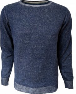 Anagre SWETER MĘSKI Bluza Niebieska jeans Klasyczna 2XL 1