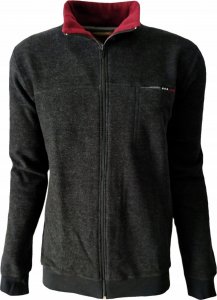BASTION Bluza męska sportowa GRAFIT rozpinana 4XL 2