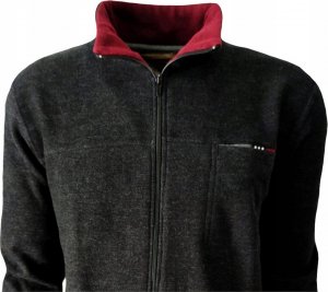 BASTION Bluza męska sportowa GRAFIT rozpinana 4XL 5