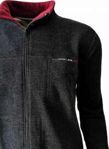 BASTION Bluza męska sportowa GRAFIT rozpinana 4XL 6