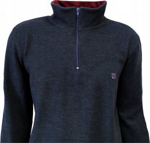 BASTION Bluza męska sportowa granatowa suwak 4XL 8