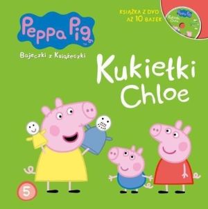 Świnka Peppa. Bajeczki z.. 5 Kukiełki Chloe + DVD - 196286 1