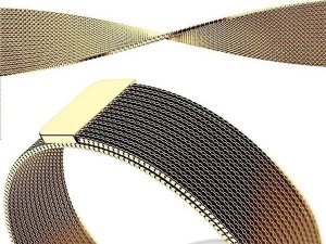 Mercury Mercury pasek Mesh Apple Watch 38/40/41 mm złoty/gold 3