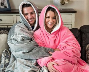 Verk CIEPŁA BLUZA KOC OVERSIZE XXL 2W1 GRUBA FUTRZAK 6