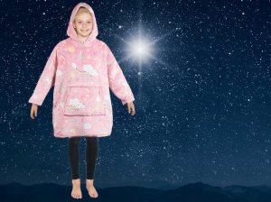 Verk CIEPŁA BLUZA KOC ŚWIECĄCA DLA DZIECKA JUNIOR 2w1 2