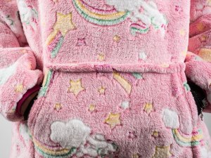 Verk CIEPŁA BLUZA KOC ŚWIECĄCA DLA DZIECKA JUNIOR 2w1 4