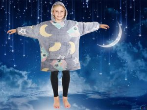 Verk CIEPŁA BLUZA KOC ŚWIECĄCA DLA DZIECKA JUNIOR 2w1 2