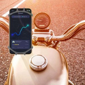 Alogy Alogy Uchwyt rowerowy Spider TPU Bike Holder do telefonu Silikonowy na rower motor hulajnoga quad Czarny 2