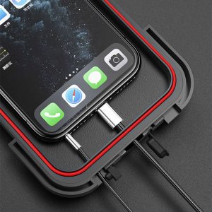 Alogy Alogy Uchwyt na rower wodoszczelny Waterproof Bicycle Phone Holder na kierownicę do telefonu Czarny 17