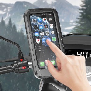 Alogy Alogy Uchwyt na rower wodoszczelny Waterproof Bicycle Phone Holder na kierownicę do telefonu Czarny 18