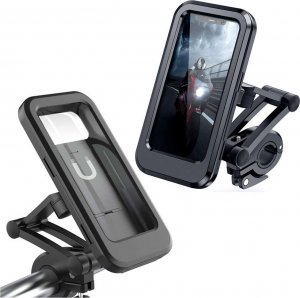 Alogy Alogy Uchwyt na rower wodoszczelny Waterproof Bicycle Phone Holder na kierownicę do telefonu Czarny 19