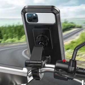 Alogy Alogy Uchwyt na rower wodoszczelny Waterproof Bicycle Phone Holder na kierownicę do telefonu Czarny 2