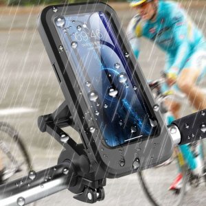 Alogy Alogy Uchwyt na rower wodoszczelny Waterproof Bicycle Phone Holder na kierownicę do telefonu Czarny 6
