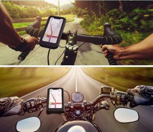 Alogy Alogy Uchwyt na rower wodoszczelny Waterproof Bicycle Phone Holder na kierownicę do telefonu Czarny 7