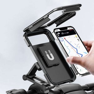 Alogy Alogy Uchwyt na rower wodoszczelny Waterproof Bicycle Phone Holder na kierownicę do telefonu Czarny 8