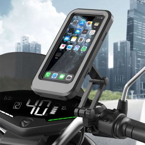 Alogy Alogy Uchwyt na rower wodoszczelny Waterproof Bicycle Phone Holder na kierownicę do telefonu Czarny 9
