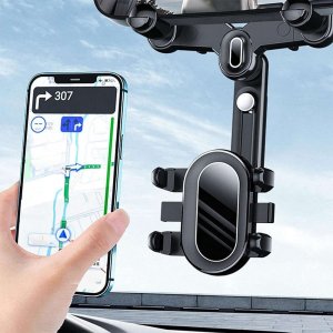Alogy Alogy Uchwyt samochodowy Mirror Car Holder do telefonu na lusterko wsteczne Czarny 5