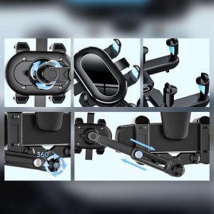 Alogy Alogy Uchwyt samochodowy Mirror Car Holder do telefonu na lusterko wsteczne Czarny 6