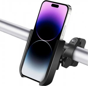 Alogy Alogy Uchwyt rowerowy Metal Bike Holder do telefonu na kierownicę do roweru motoru hulajnoga Czarny 4