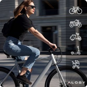 Alogy Alogy Uchwyt rowerowy Metal Bike Holder do telefonu na kierownicę do roweru motoru hulajnoga Czarny 5