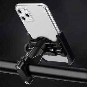 Alogy Alogy Uchwyt rowerowy Metal Bike Holder do telefonu na kierownicę do roweru motoru hulajnoga Czarny 7