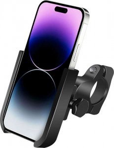 Alogy Alogy Uchwyt rowerowy Metal Bike Holder do telefonu na kierownicę do roweru motoru hulajnoga Czarny 8