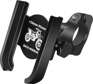 Alogy Alogy Uchwyt rowerowy Metal Bike Holder do telefonu na kierownicę do roweru motoru hulajnoga Czarny 10