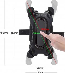 Alogy Alogy Uchwyt rowerowy na rower One Touch Bike Holder do telefonu na kierownicę 2