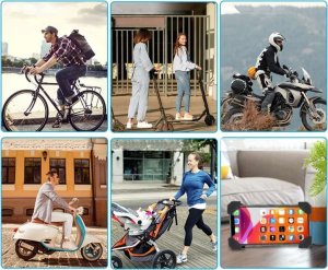 Alogy Alogy Uchwyt rowerowy na rower One Touch Bike Holder do telefonu na kierownicę 9