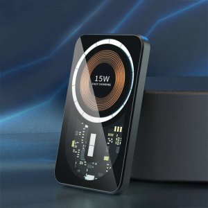 Alogy Alogy Uchwyt samochodowy indukcyjny magnetyczny QI 15W z ładowarką indukcyjną z MagSafe do kratki Czarny 13