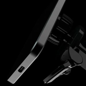 Alogy Alogy Uchwyt samochodowy indukcyjny magnetyczny QI 15W z ładowarką indukcyjną z MagSafe do kratki Czarny 14