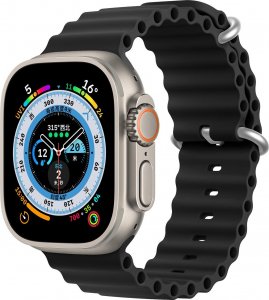 DUXDUCIS Pasek Dux Ducis Strap Apple Watch 4/5/6/7/8/SE 44/45mm czarny (OceanWave Version) 1