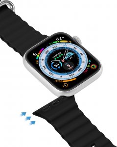 DUXDUCIS Pasek Dux Ducis Strap Apple Watch 4/5/6/7/8/SE 44/45mm czarny (OceanWave Version) 8
