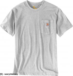 R.E.I.S. CA-TSHIRT - T-shirt męski Carhartt Workwear Pocket  K87 - szary/stalowy S 1