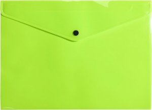 Biurfol Teczka kopertowa koperta na zatrzask A4 PP neon 1