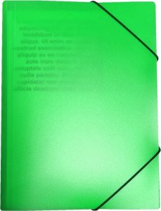 Biurfol Teczka rysunkowa z gumką A4 z folii PP neon 2