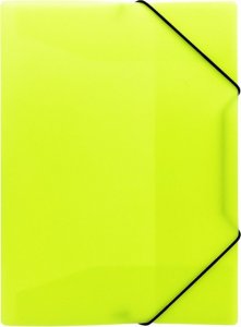 Biurfol Teczka rysunkowa z gumką A4 z folii PP neon 1