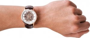 Zegarek Emporio Armani Zegarek męski EMPORIO ARMANI SKELETON AUTOMATIC AR60039 (zi055b) 4